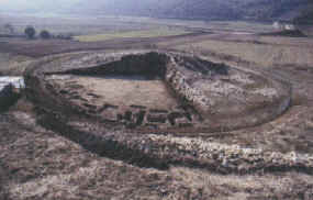 Tumulo Montariolo in corso di scavo