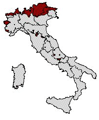Distribuzione del Cervo in Italia
